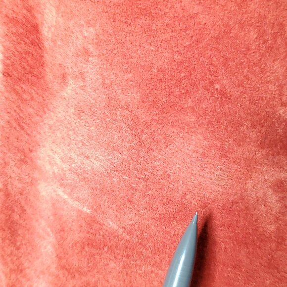 Womens Suede Shirt Jacket 1X Burnt Orange Boho Hippie Barn Chore Shacket Y2K - Picture 5 of 13